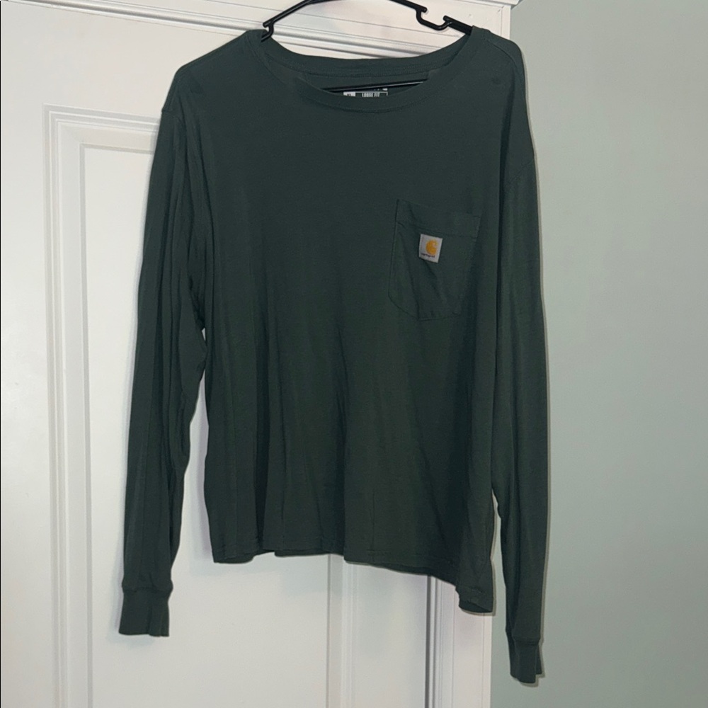 Carhartt Women’s Forest Green Long Sleeve Tee